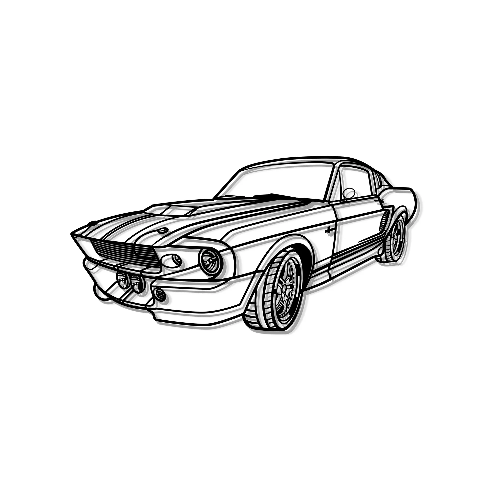 FORD MUSTANG GT500 1967 ANGLE - слика 3